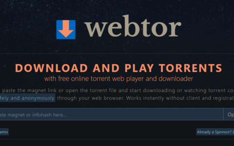 Webtor 支持磁力在线播放的神奇网站