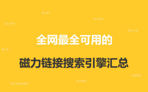 2023年可用的磁力链接搜索引擎，磁力资源搜索网站大全