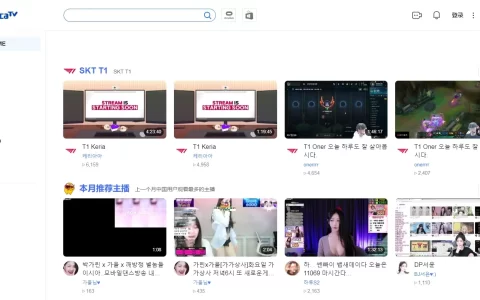 AfreecaTV – 韩国最受欢迎的视频直播平台